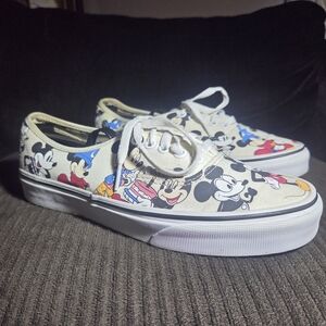 VANS Disney x Mickey’s Birthday 90th Anniversary Authentic Shoes Men's Size 8